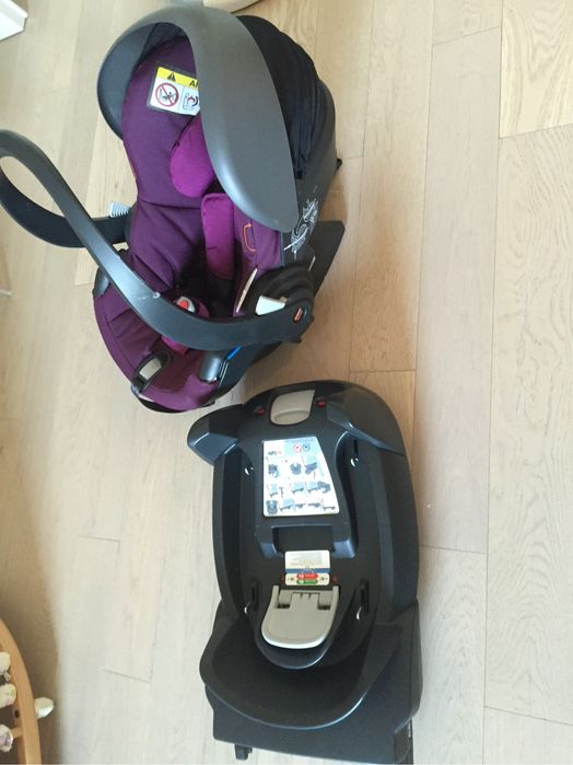 Столче за кола Stokke, съвместимо  с количка, лилав цвят