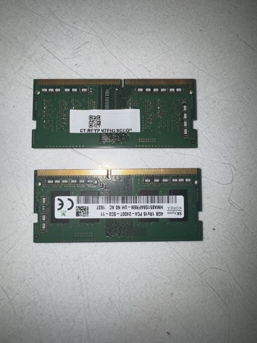 Продам озу 4гб x2 ддр4