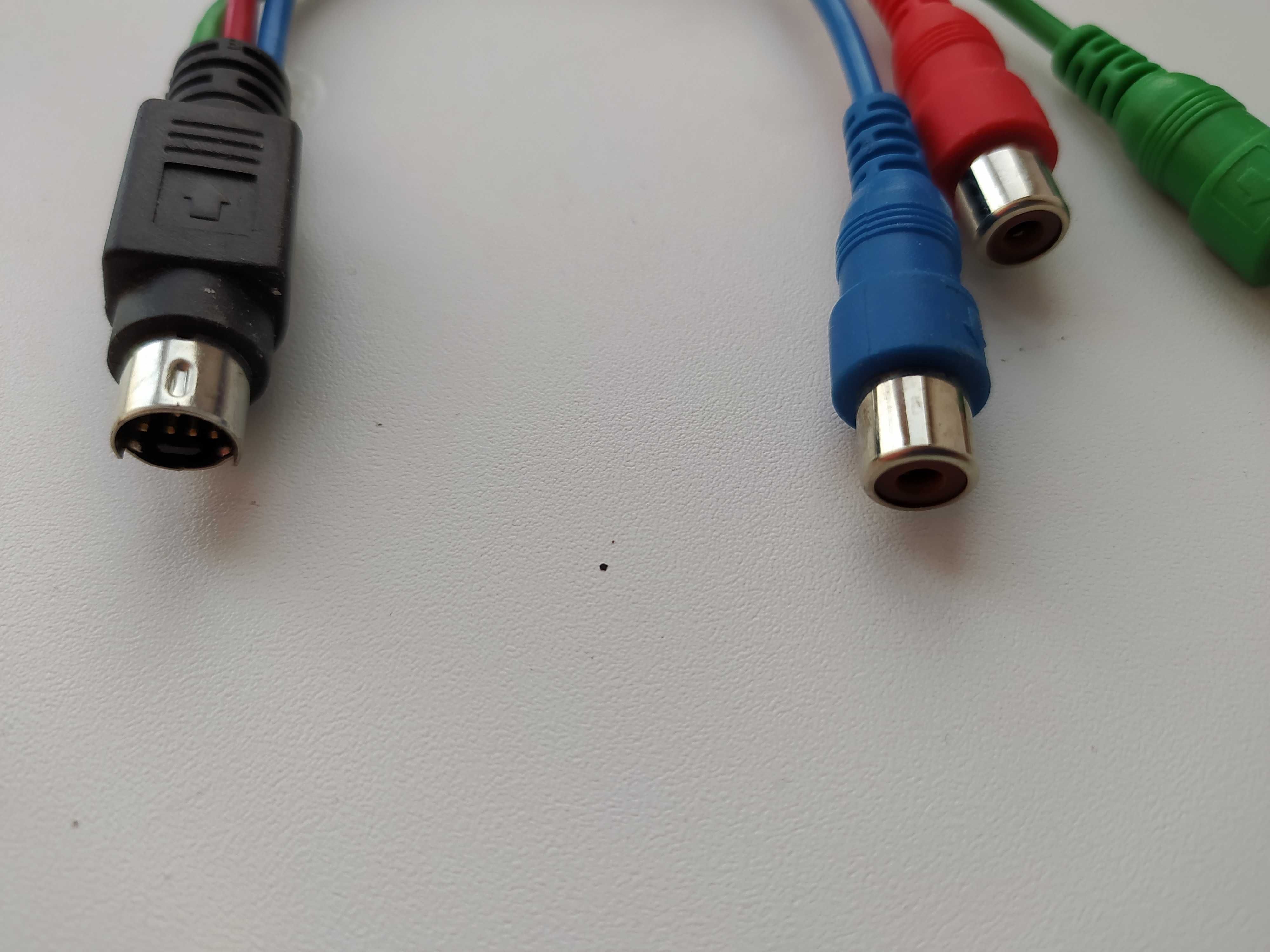 Переходник S-Video (7pin)–3xRCA (AV/тюльпаны)