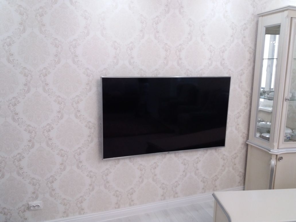 Установка  телевизора на стену