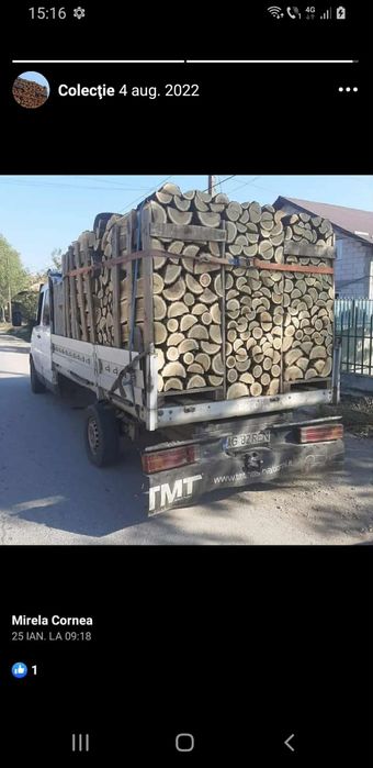 Lemne de foc tăiate și sparte