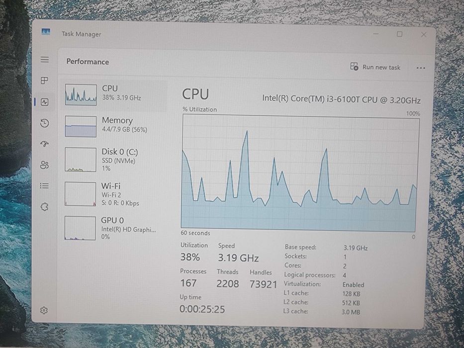 mini pc lenovo thinkcenter m710q i3 6100t 8gb ddr4 nvme 256gb