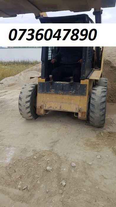 Margaritar nisip balastru griblura asfalt granit chisai miniexcavator