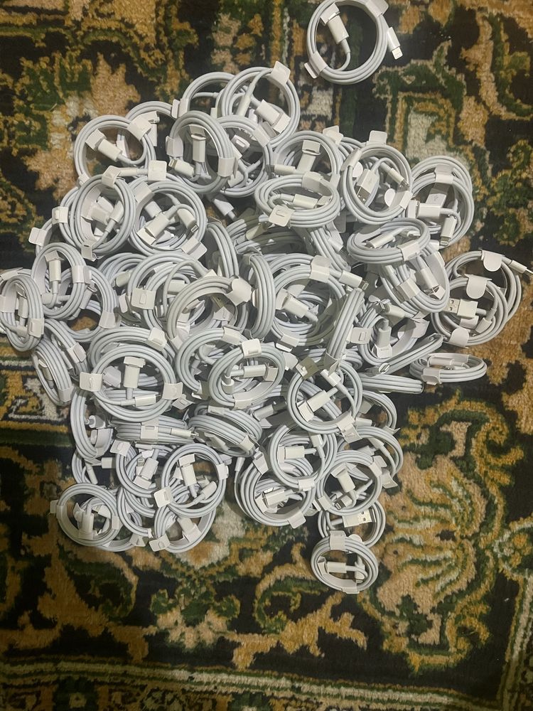 щнуры для iphone usb и type c 100 штук