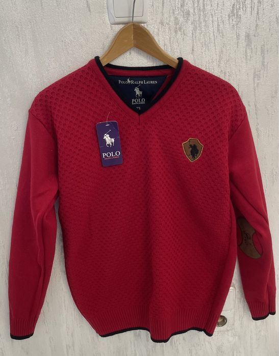 Червен пуловер мъжки от Polo ralph lauren