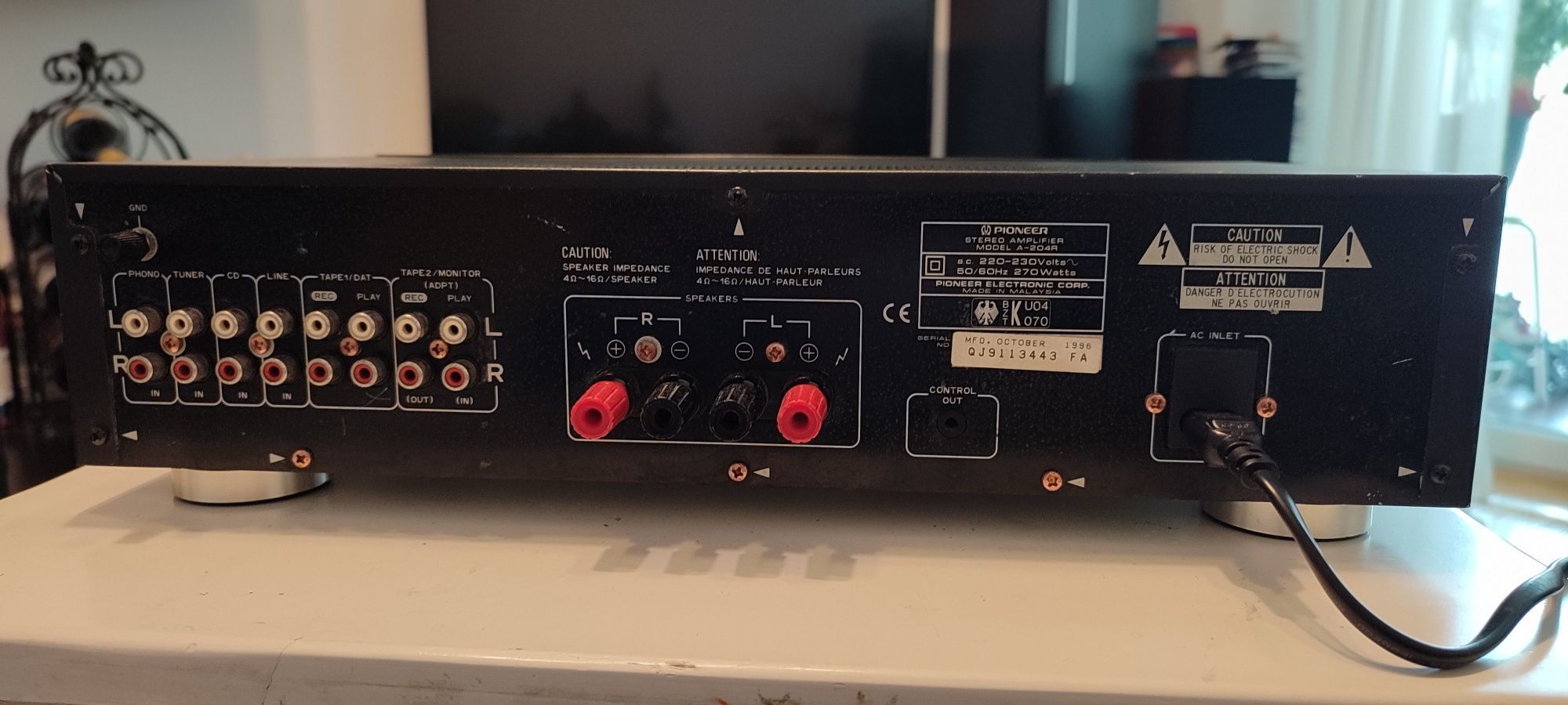 PIONEER A-204R stație (amplificator)