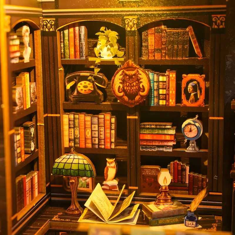Декорация на Библиотека - BOOK NOOK, разделител за книги, 3D Модел