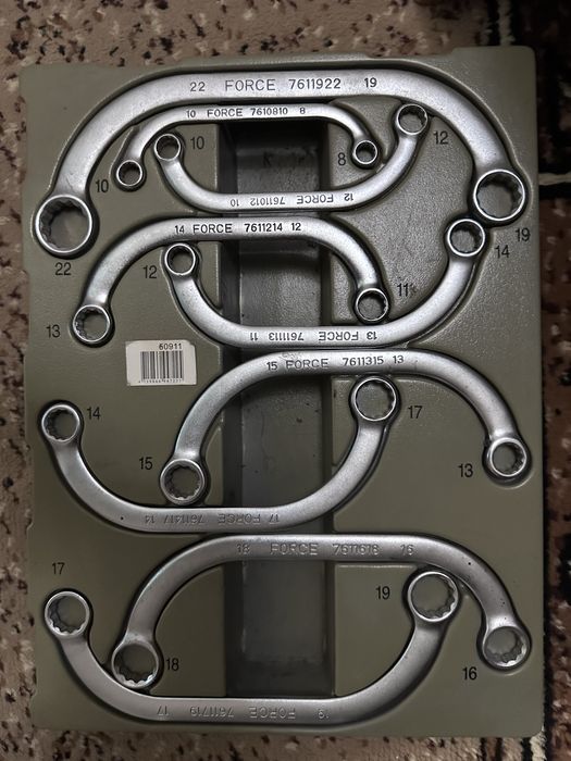 Набор ключей накидных С-образных 9 пар