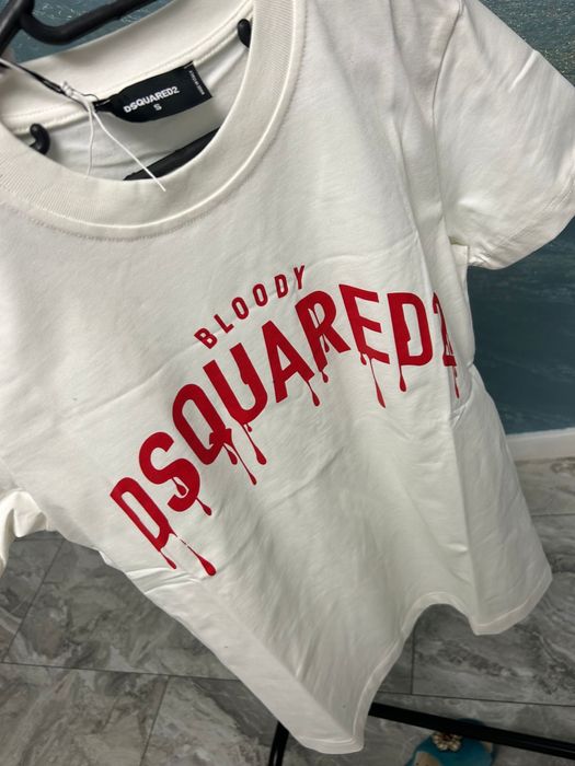 tricou dsquared2 alb