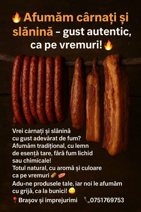 Afumare produse din carne