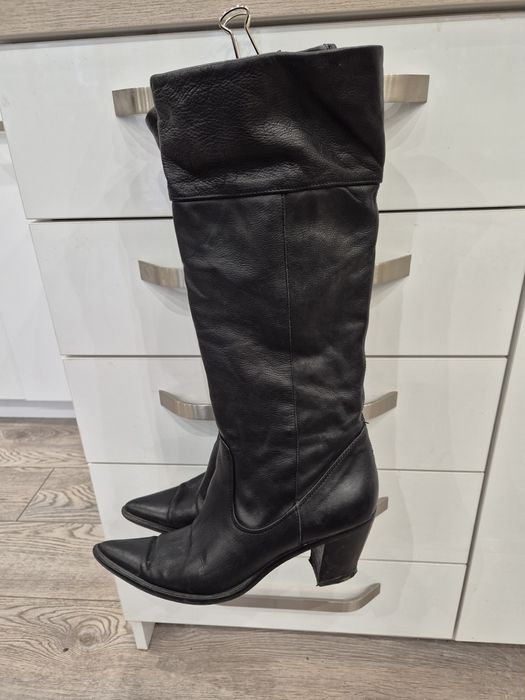 Ботуши дълги естествена кожа