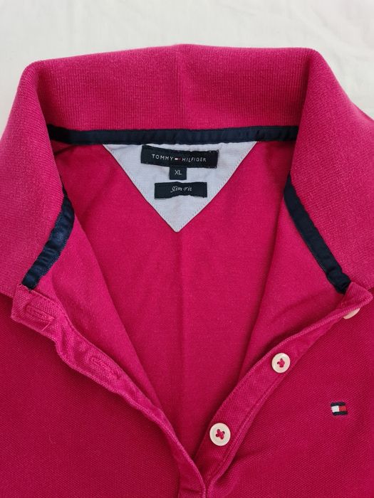 Tricou Tommy Hilfiger fucsia original