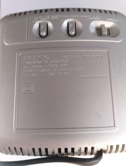 Sony Diigicube ICF-C101L radio plus ceas digital