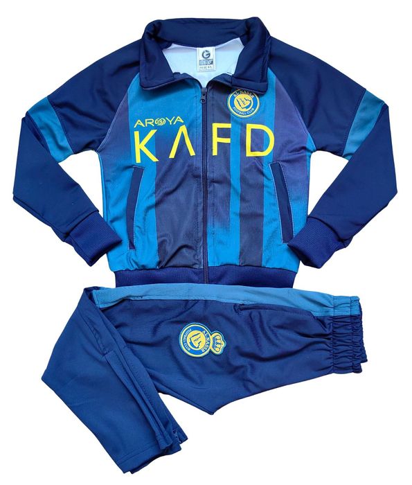 Роналдо Детски футболен екип Ал Насър дълъг комплект анцуг Ronaldo CR7