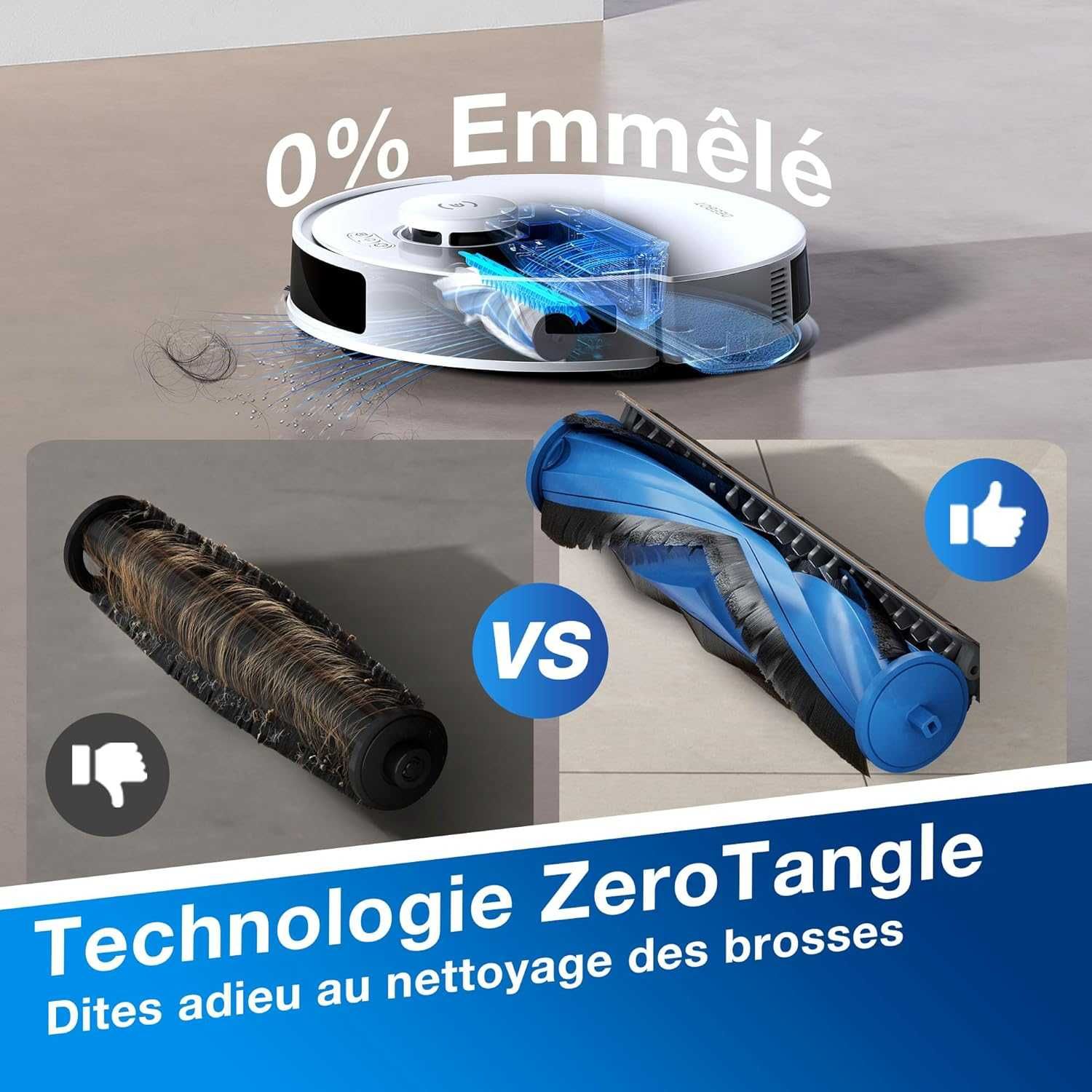 Робот прахосмукачка Ecovacs Deebot N20 Plus TrueMapping 8000Pa с МОП