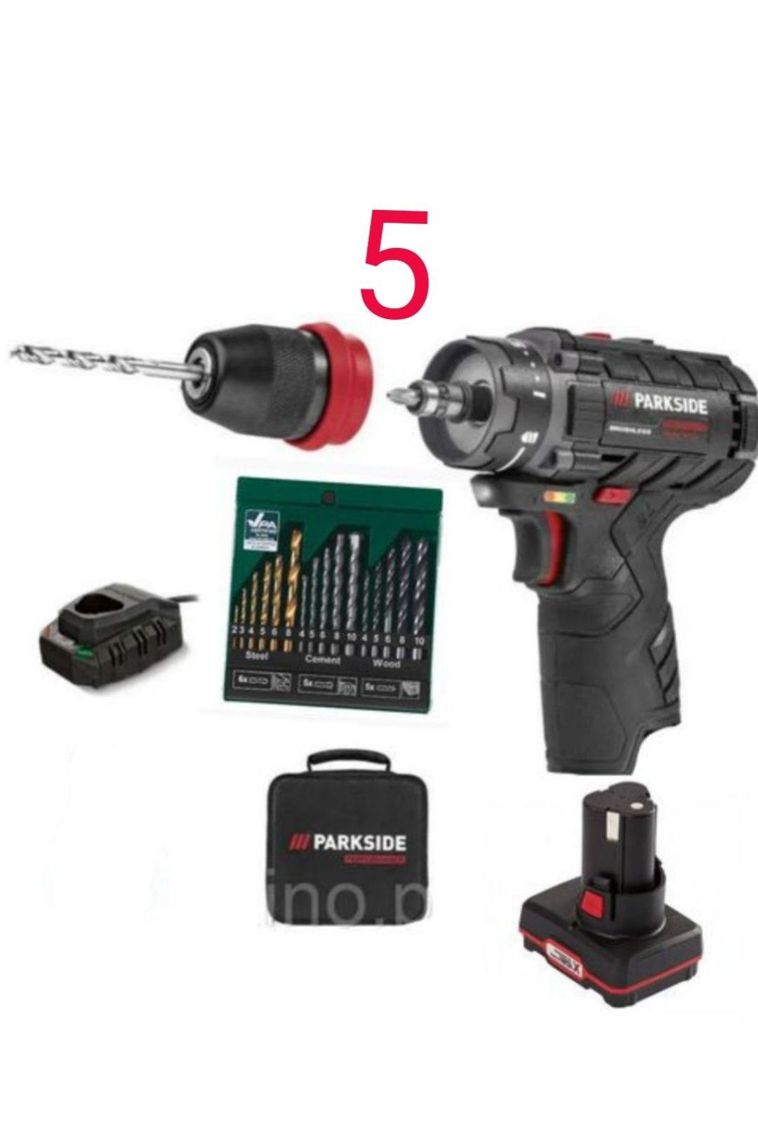 Parkside performance bormasina filetanta baterie 4A 2A incarcator 12V