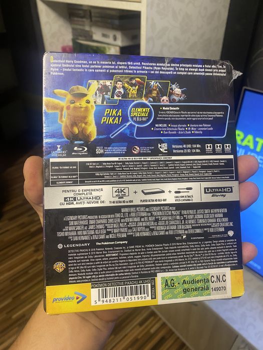 Blu-ray Pokemon Detective Pikachu 4K+2D steelbook