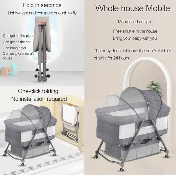 Patut pliabil pentru bebelusi