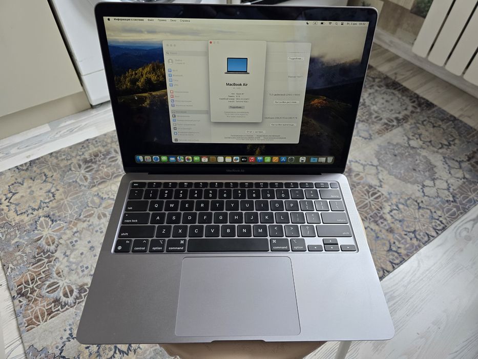 Macbook Air M1 A2337 аккумулятор 100% 30 циклов