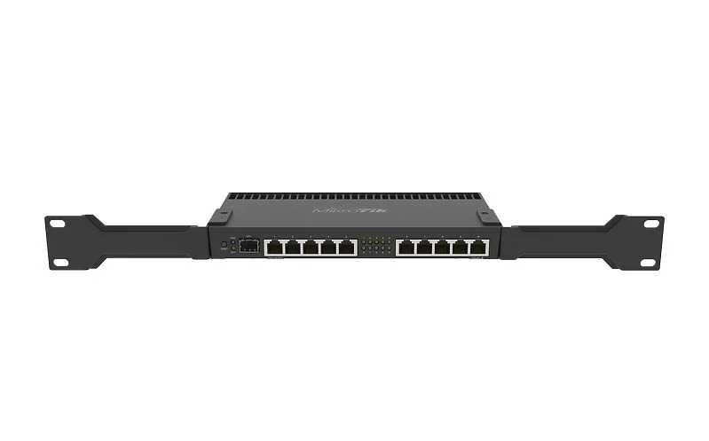 Router Mikrotik RB4011iGS+RM, Gigabit Ethernet, Negru