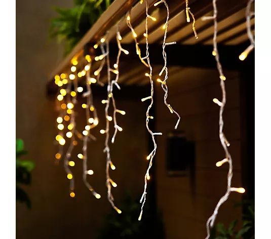 12метра Висящи Коледни Лампи Завеса