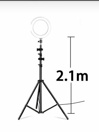 Кольцевая лампа
(Штатив 2,1м+лампа 26см)