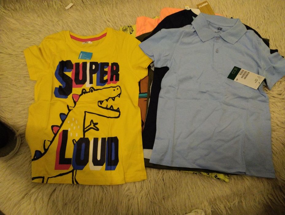 10 tricouri din germania noi cu eticheta 118-130 mărime