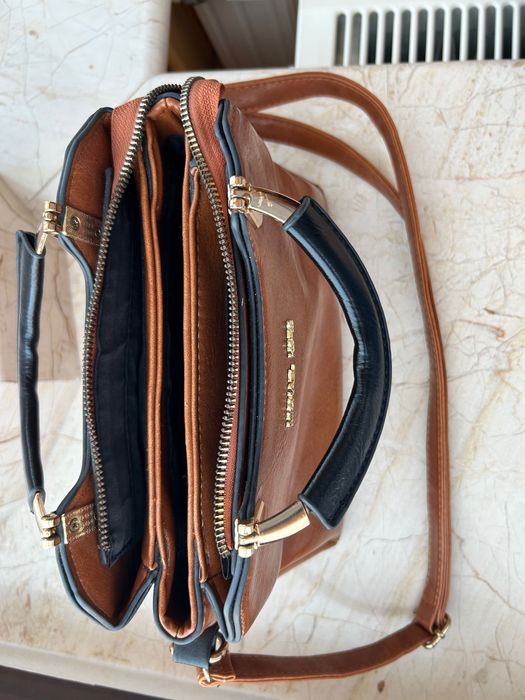 Michael Kors geanta de umar cu bretele maro