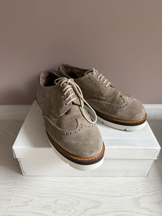 Дамски Велурени обувки Оксфорд