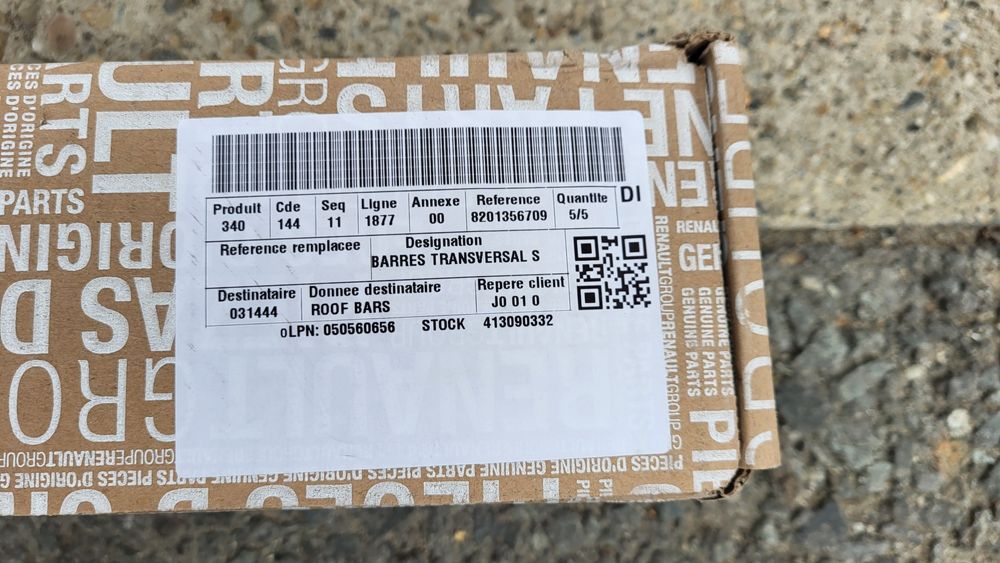 Bare transversale originale Dacia Sandero Stepway