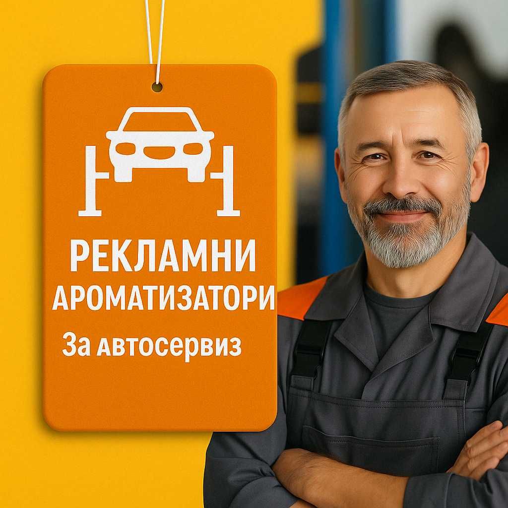 Рекламни ароматизатори специално за автосервизи, автомивки авто бизнес