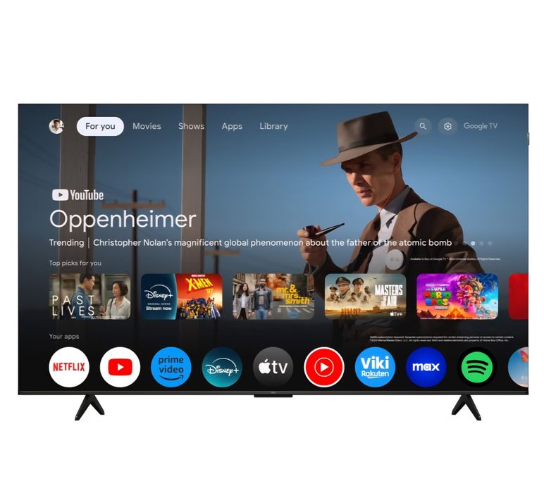 Televizor TCL QLED 65P7K, 164 cm, Smart Google TV, 4K Ultra HD,