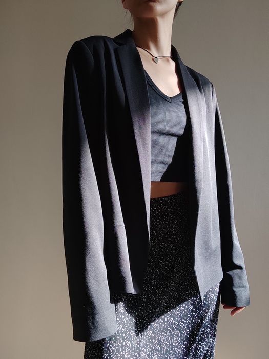 Пиджак Mango, без пуговиц