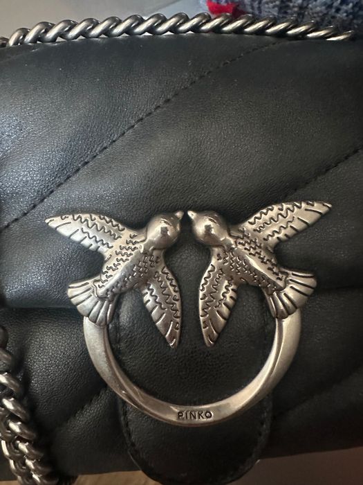Чанта Pinko естествена кожа