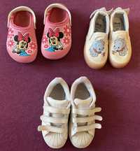 Incaltaminte fete 16 cm Adidas + Crocs roz Minnie + Disney originale