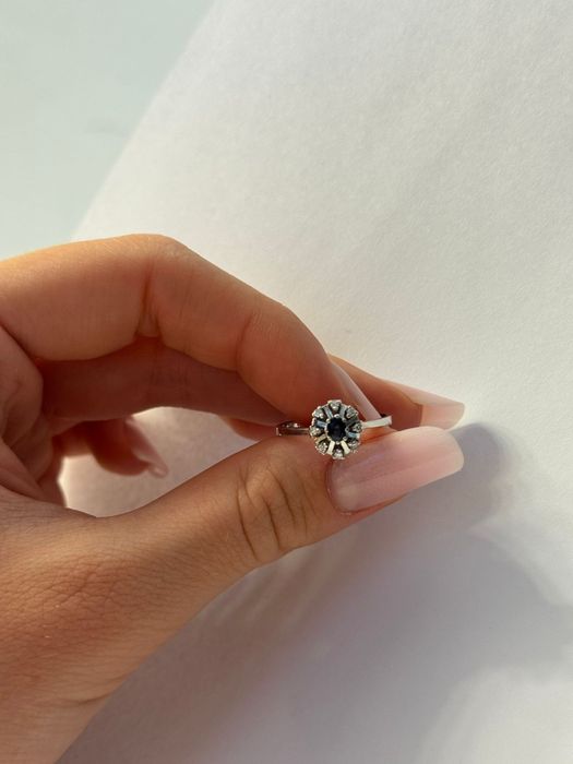 Inel Aur , Diamant și Safire