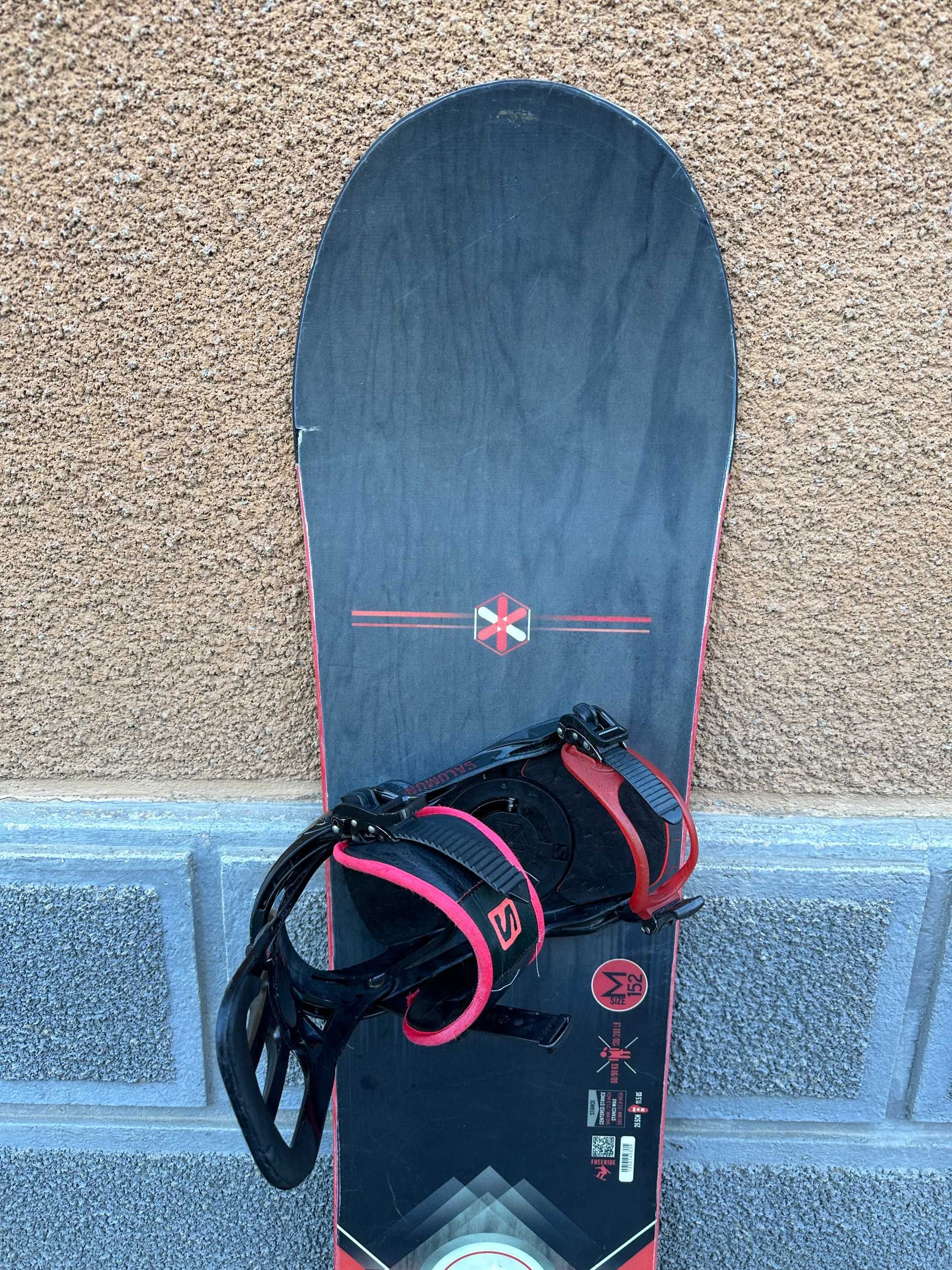 placa snowboard salomon quattro L152cm