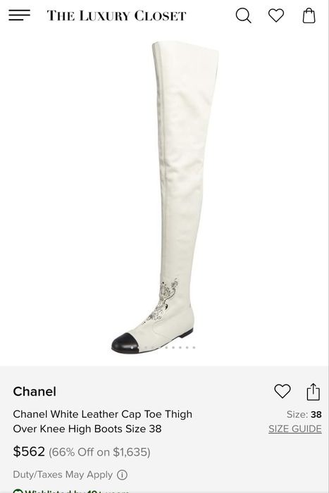 Chanel ботушите са много тесни и цената е минимална поради тази припин