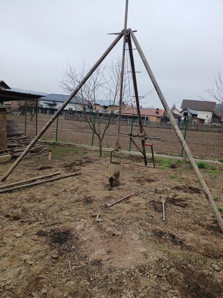 Foraje puțuri și denisipări pilonii de sustinere