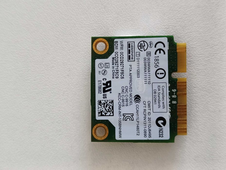 Wifi адаптер, Intel centrino wireless-N 135