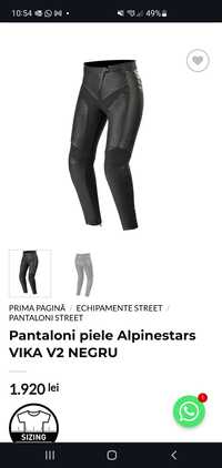Pantaloni Moto Alpinestar Vika V2 City Collection Măsura S