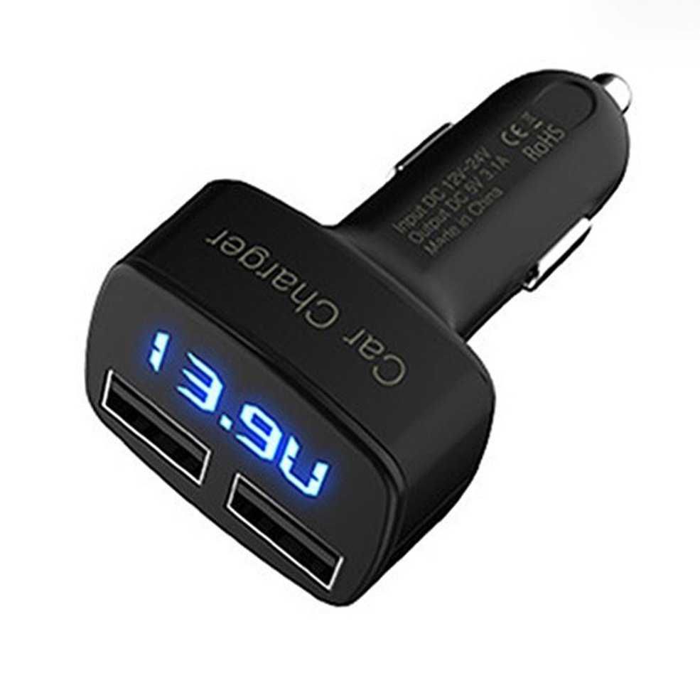 Dual-USB зарядно устройство за кола 4 в 1, 12-24V