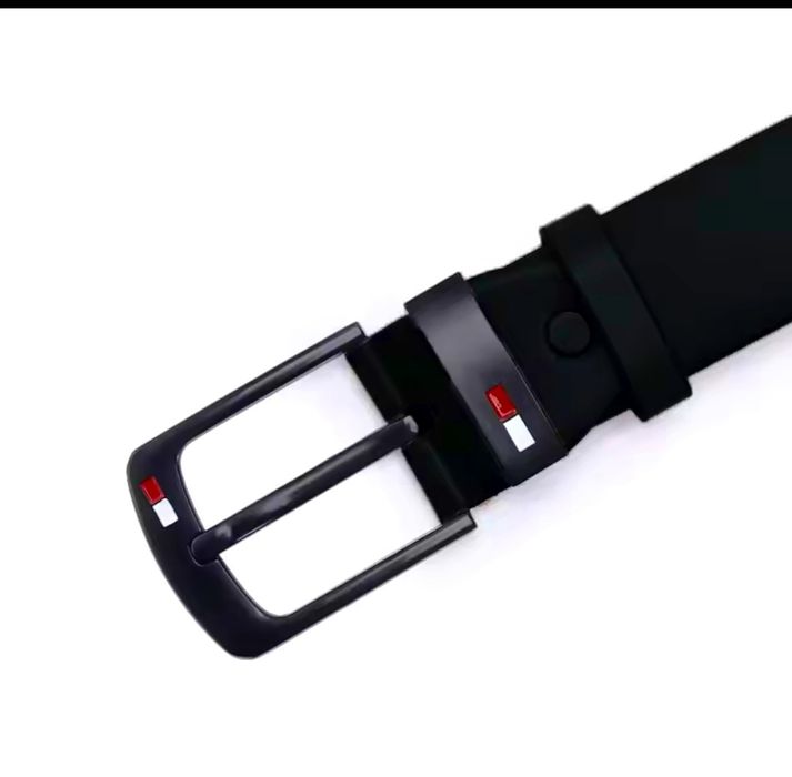Curea Bărbați Piele ecologica, neagra ( dimensiuni 120cm ) Tommy Hilfi