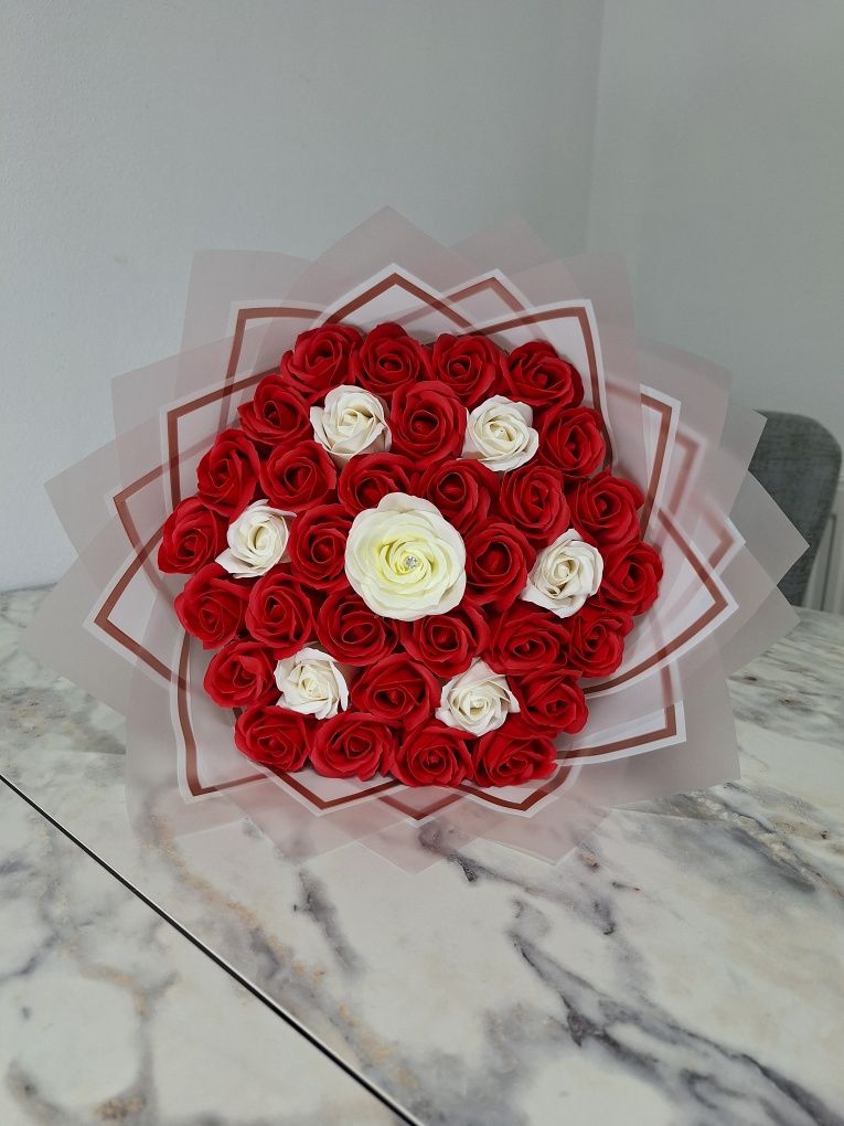 Buchet trandafiri de săpun