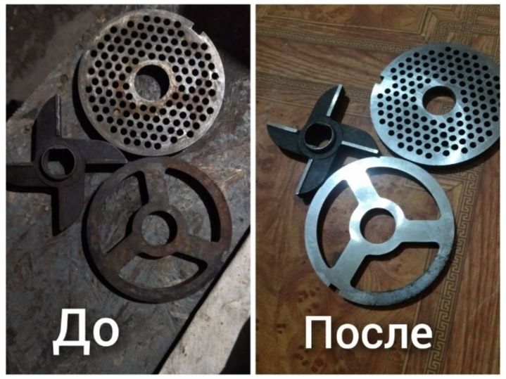 Заточка ножей от мясорубки разных размеров