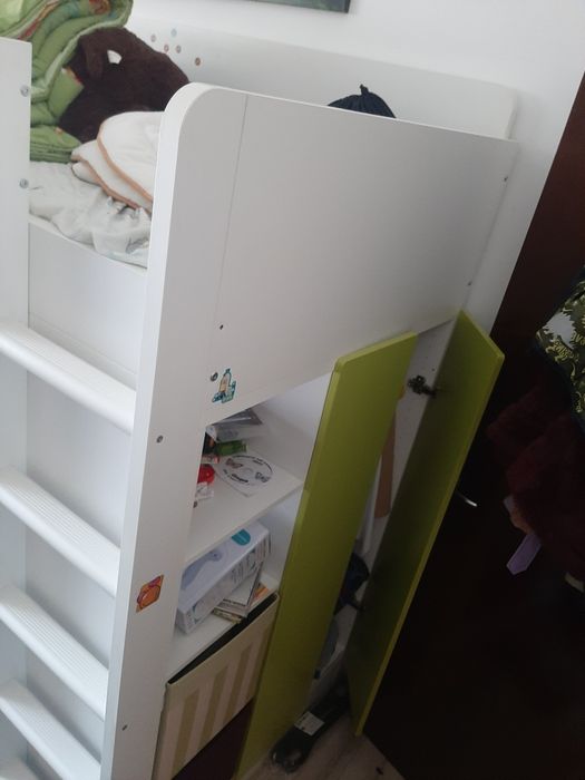 Mobilă dormitor pt copii cu pat etajat ikea