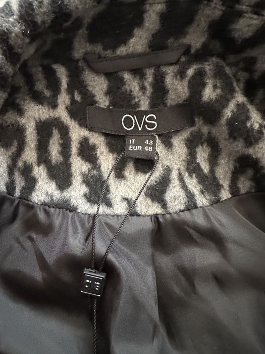 Palton xxl cu lana OVS animal print