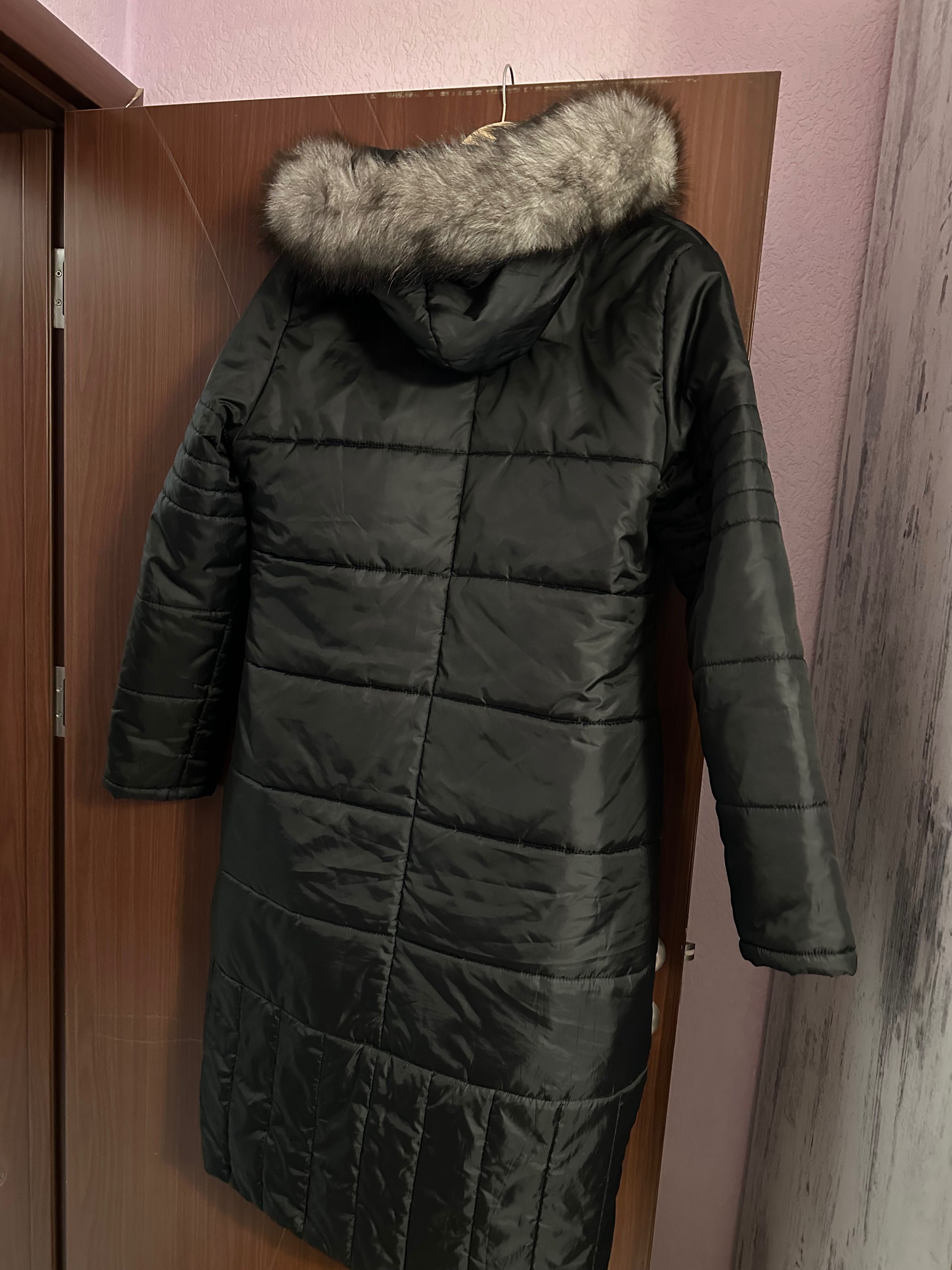 Дълго зимно яке с качулка