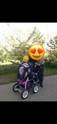 Детская коляска + люлька