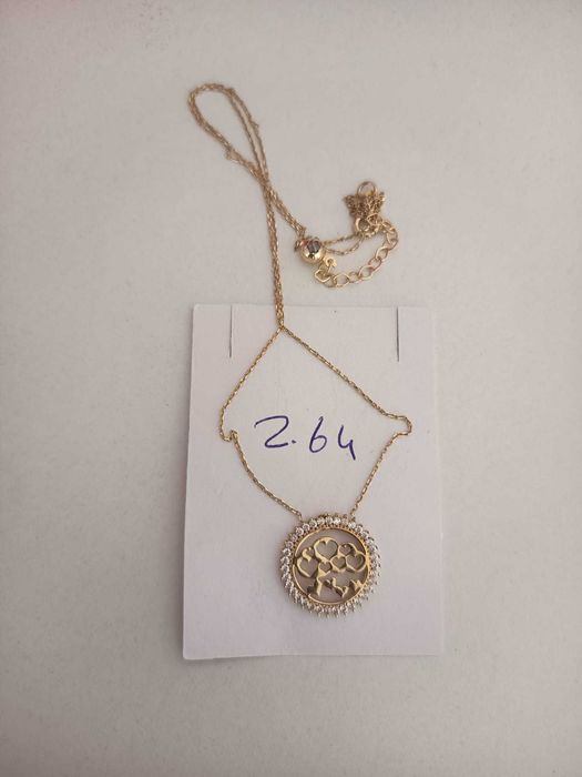 Lantisor si cercei aur 14 k noi